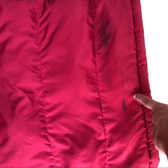 Vintage 2011 Tommy Hilfiger Reversible Jacket Large Black/Red BIG LOGO - Picture 14 of 15